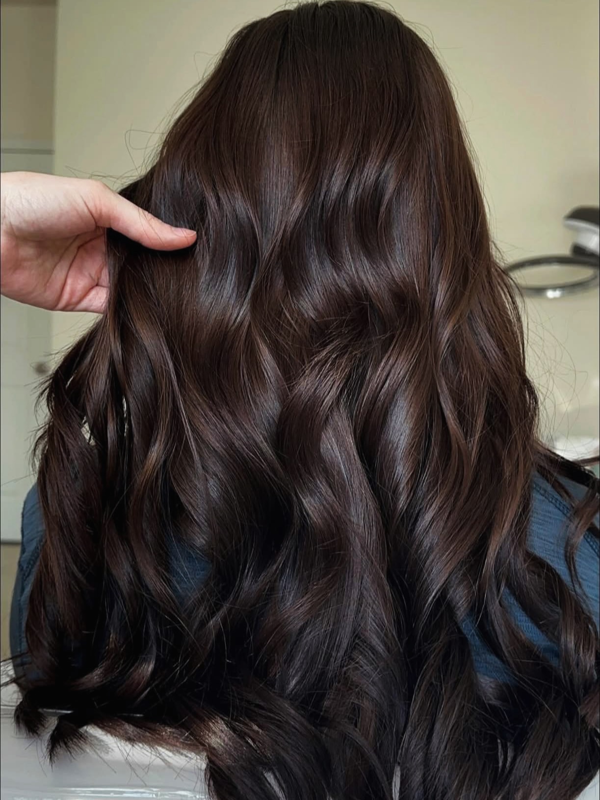 Rich Chocolate Brown Waves With Subtle Shine