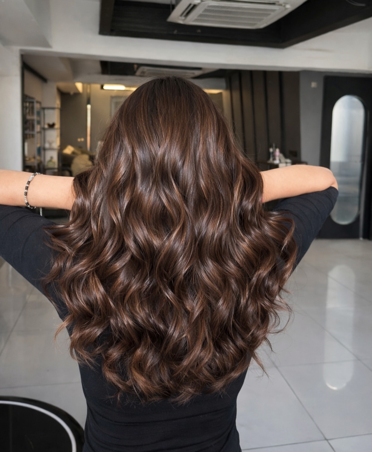 Rich Chocolate Brown With Subtle Highlights