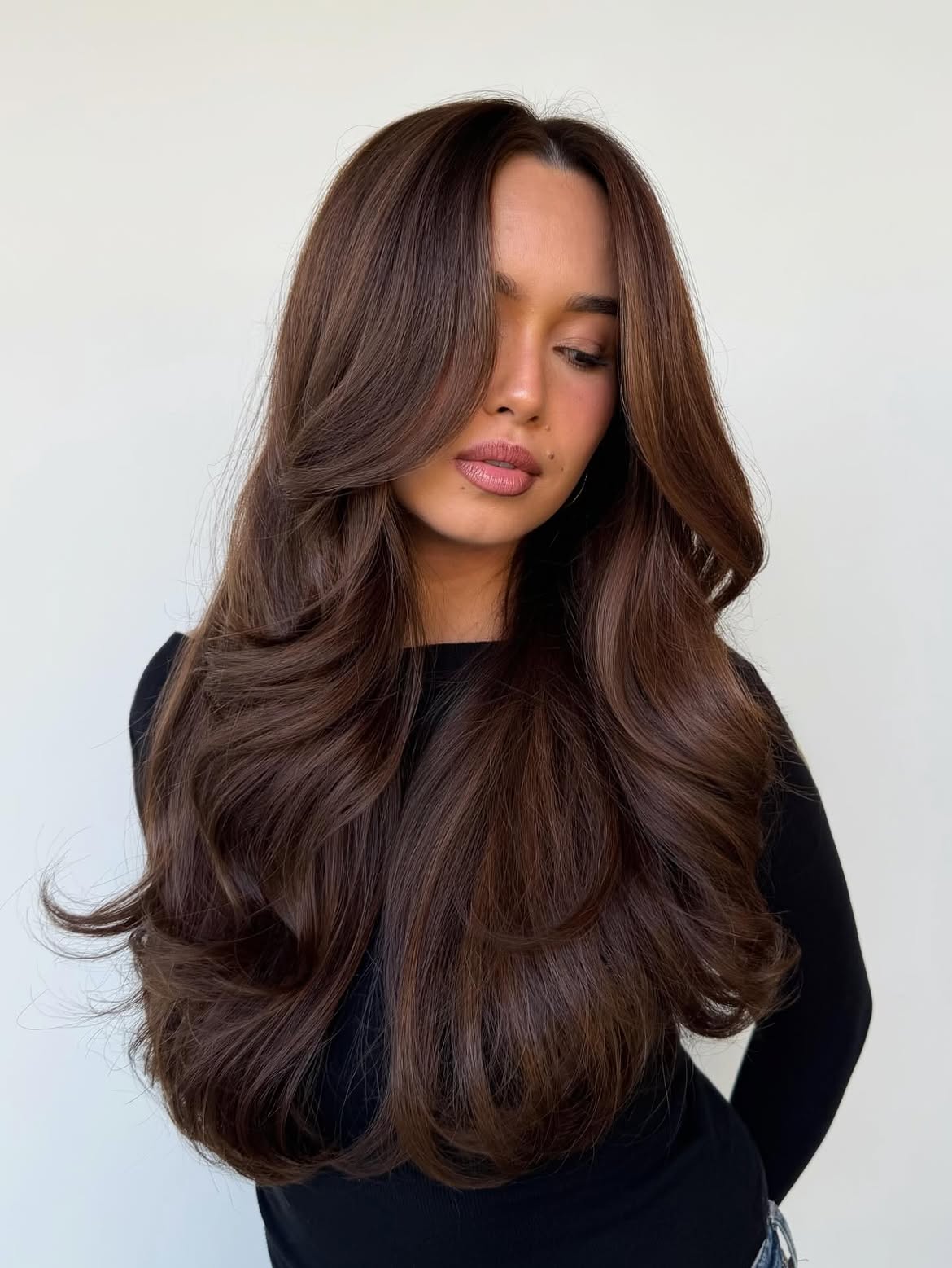 Rich Chocolate Brown With Voluminous Layers