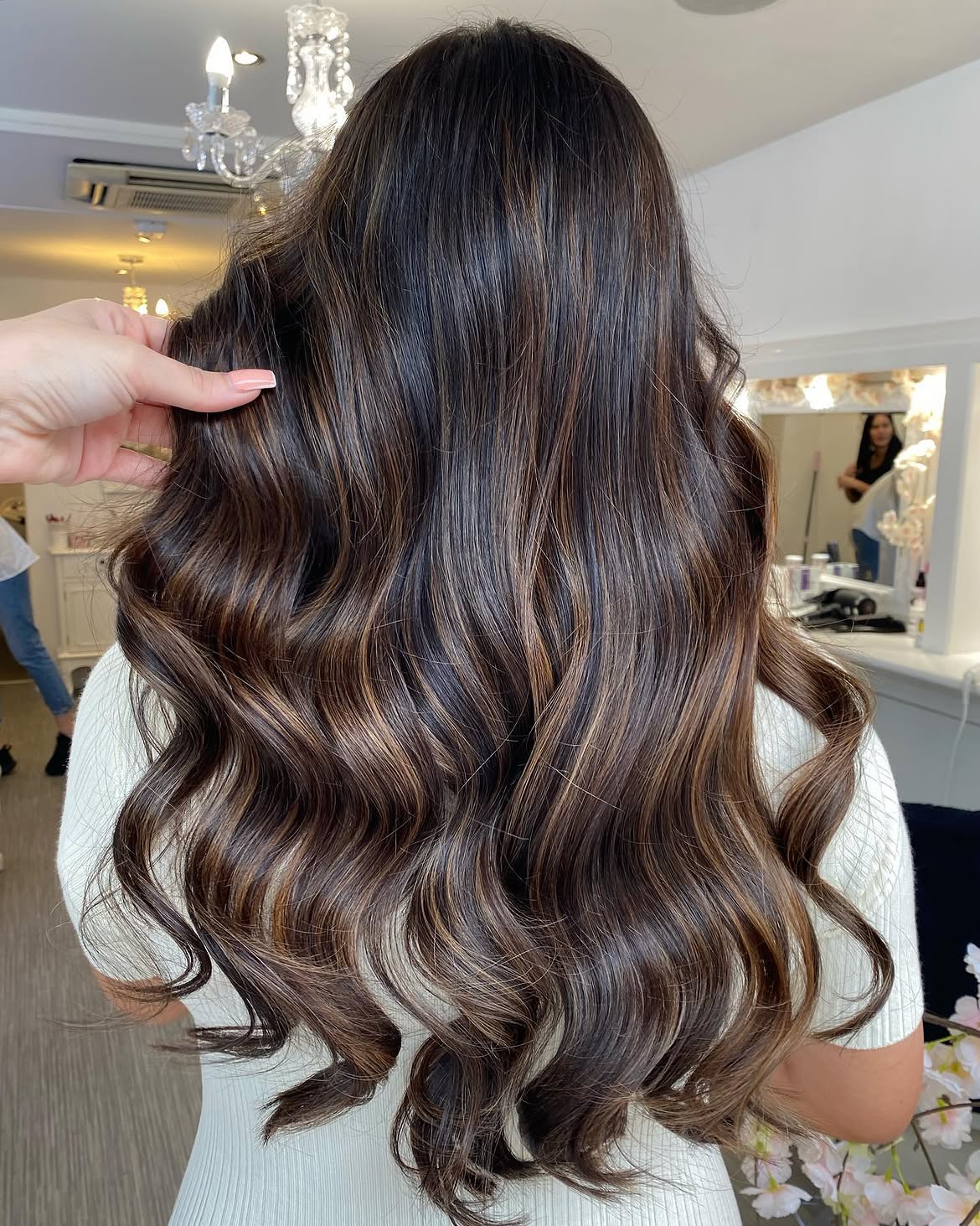 Rich Chocolate Hair With Caramel Balayage