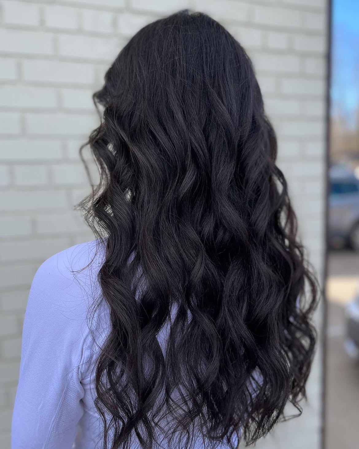 Rich Espresso Brown Loose Waves With Face Framing
