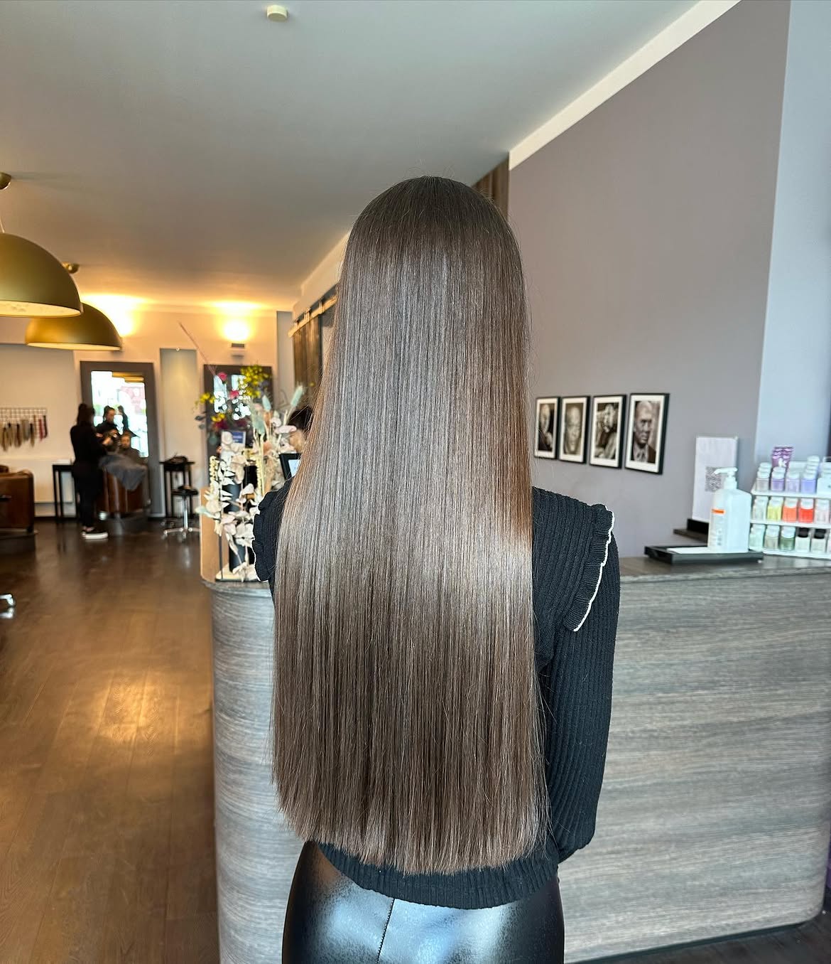 Rich Espresso Brown Sleek Straight Hair