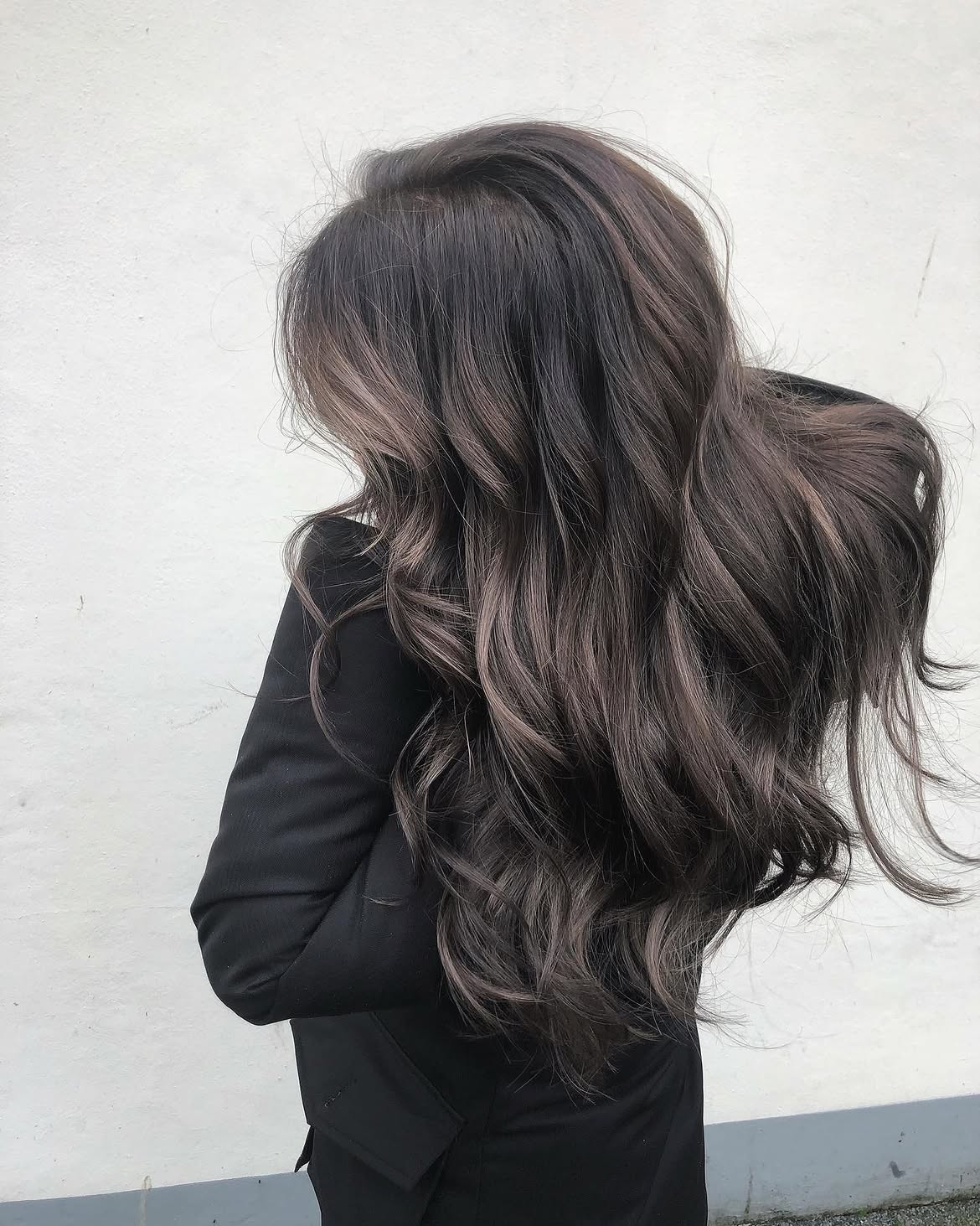Rich Espresso Brown With Ashy Highlights