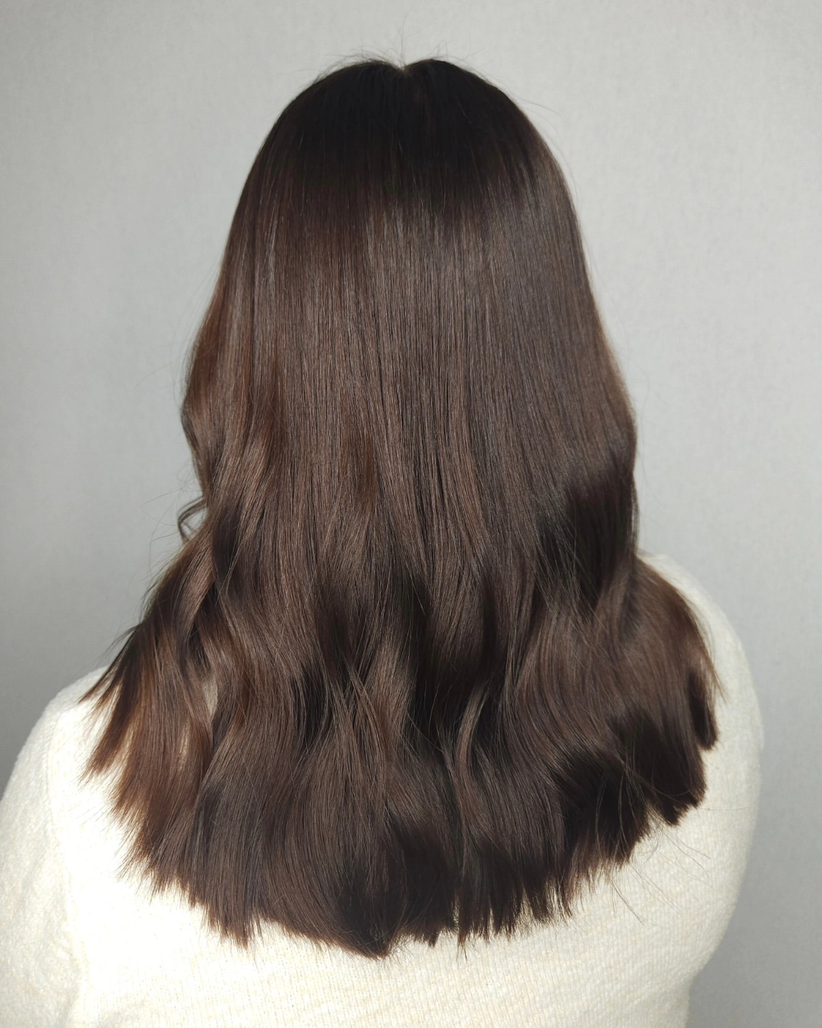 Rich Espresso Brown With Soft S-Wave Texture