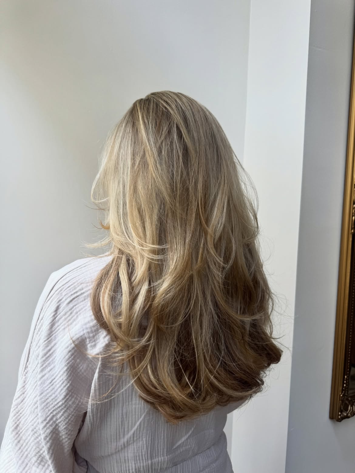 Shag Layers With Honey Blonde Balayage