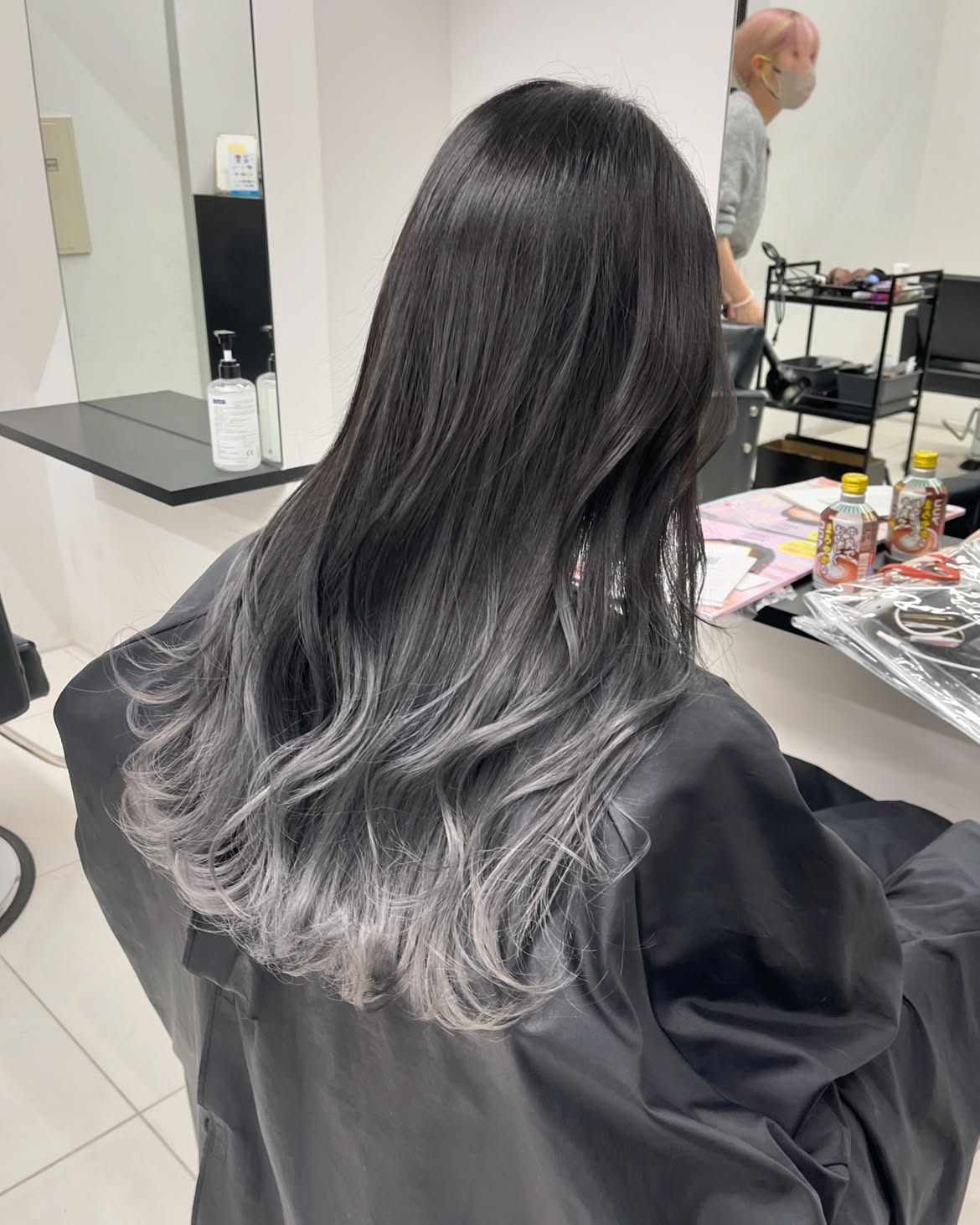 Smoky Ash Balayage With Soft Beachy Waves