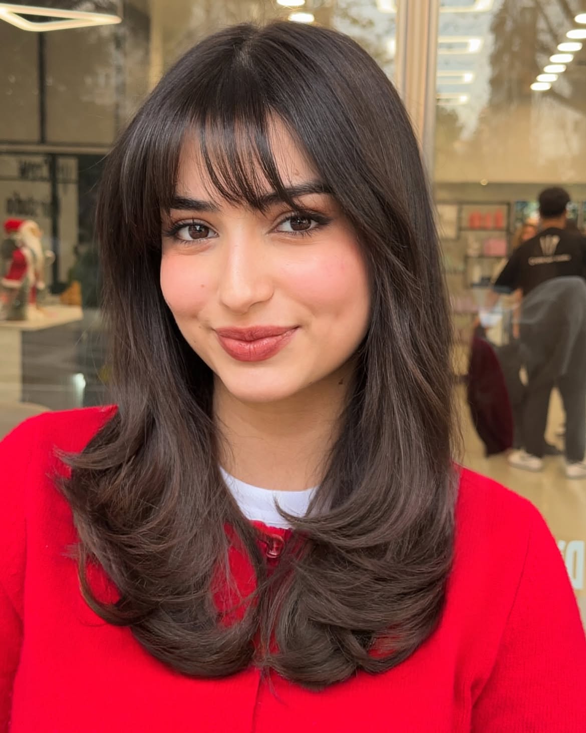 Soft Wispy Bangs With Face-Framing Layers