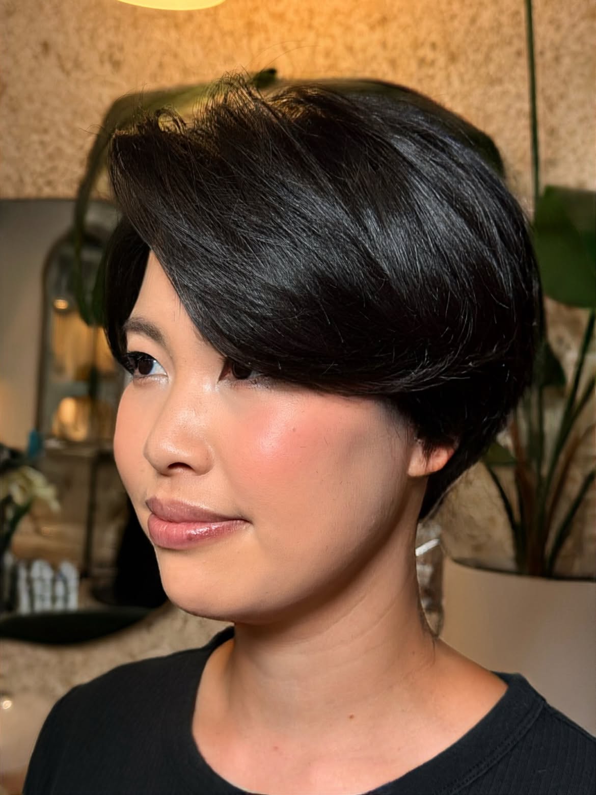 Sophisticated Side Swept Pixie Cut