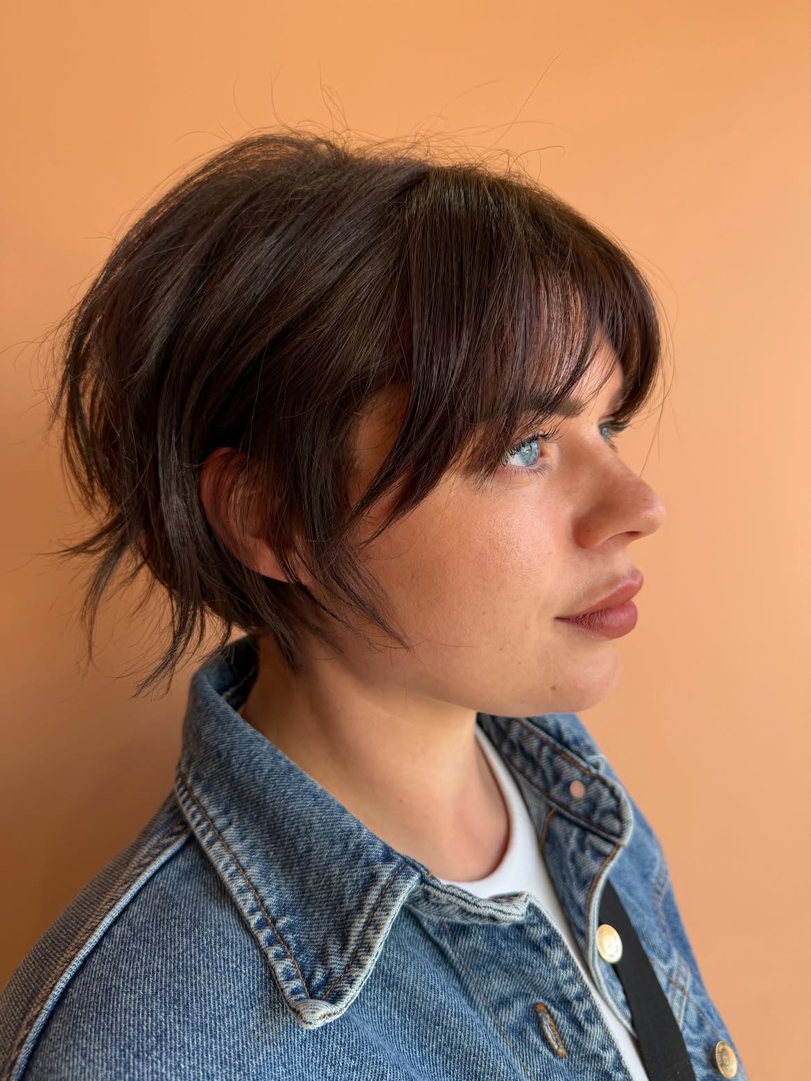 Textured French Bob With Wispy Fringe