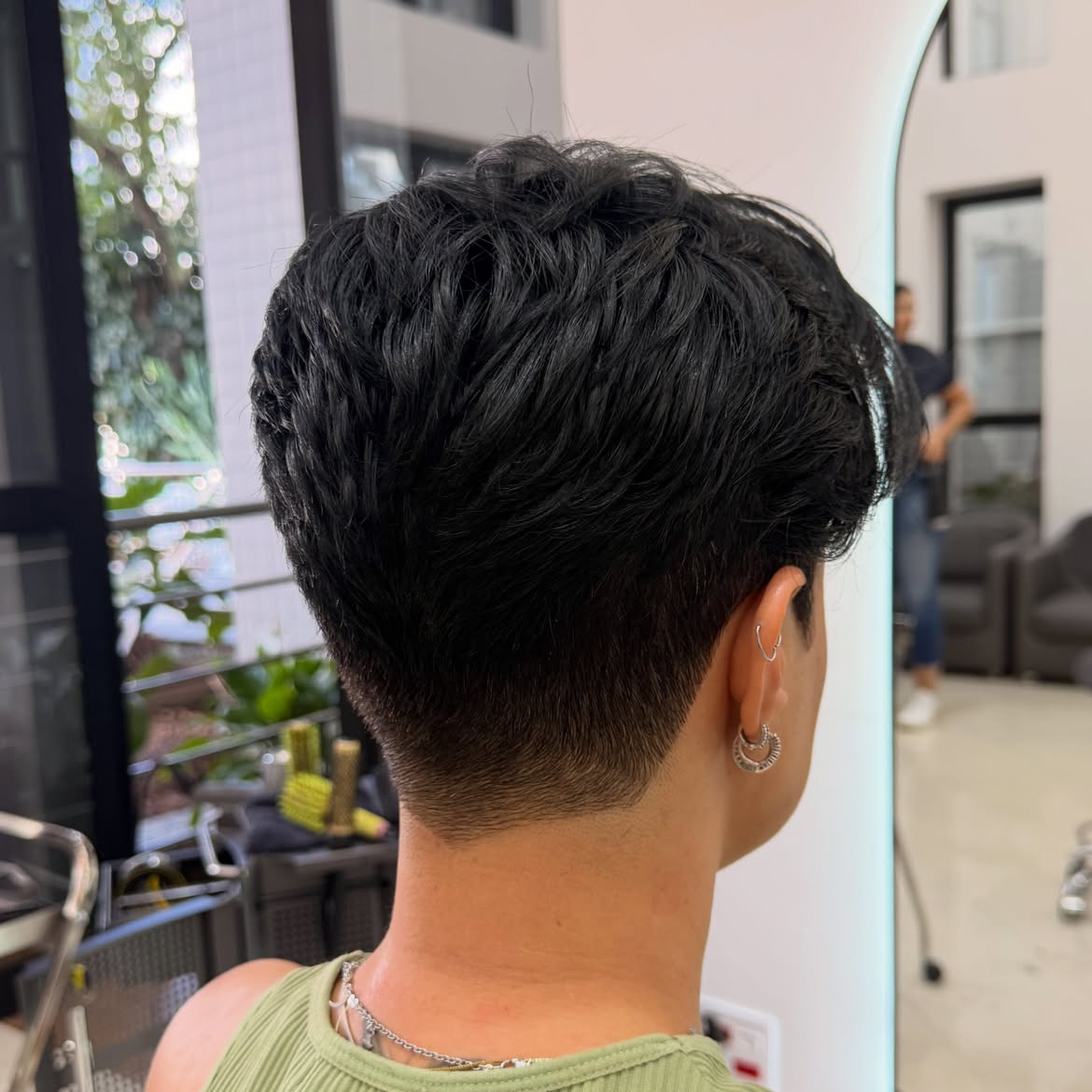 Textured Tapered Pixie Cut With Undercut