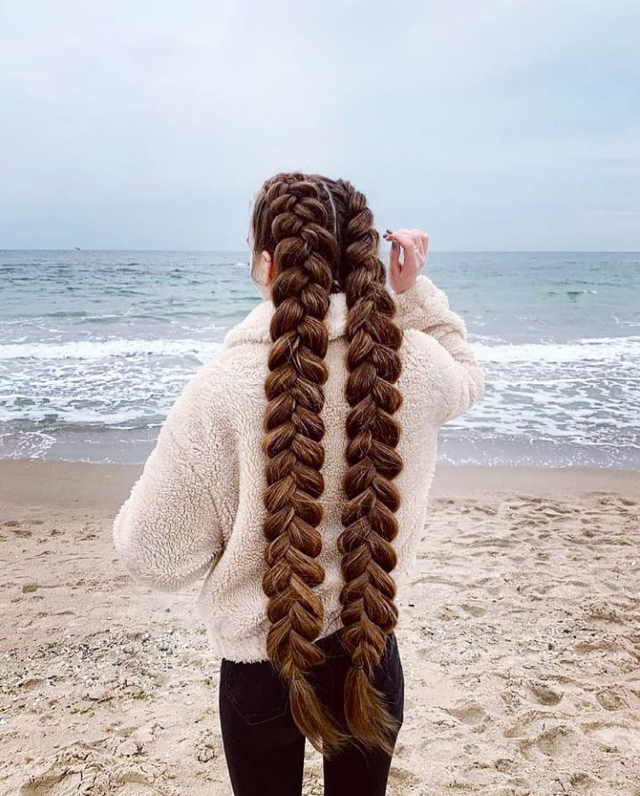 Thick Double Dutch Braids For Long Hair