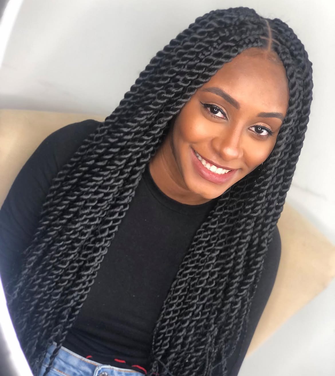 Thick Two-Strand Twists With Defined Parts