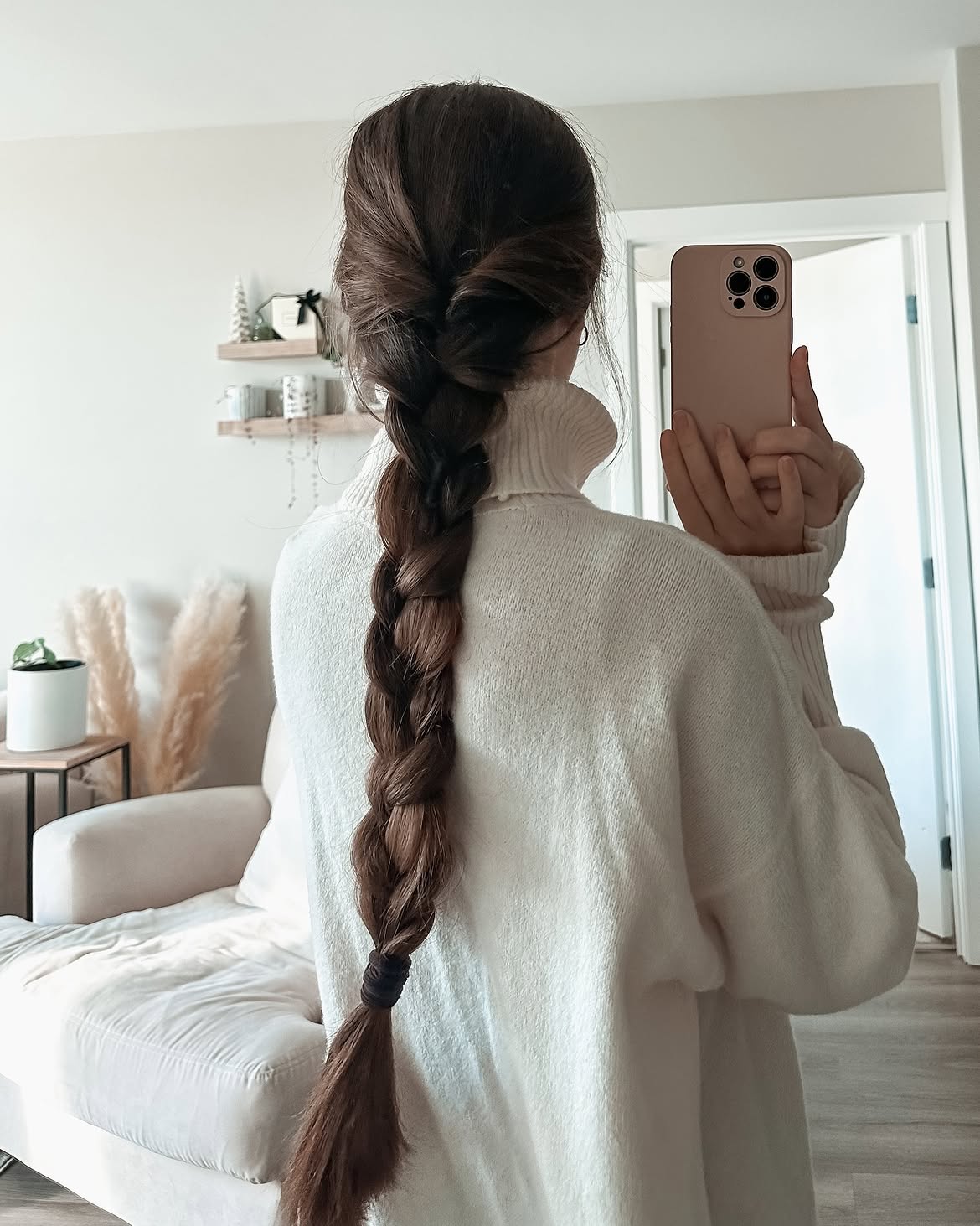 Twisted Crown Braid With Loose Waves