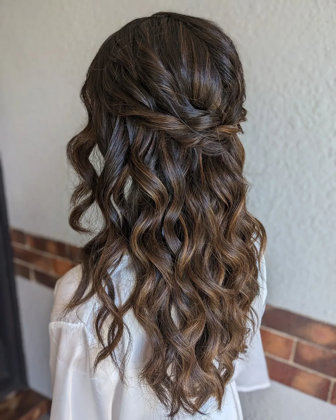 Twisted Half Up Half Down Waves