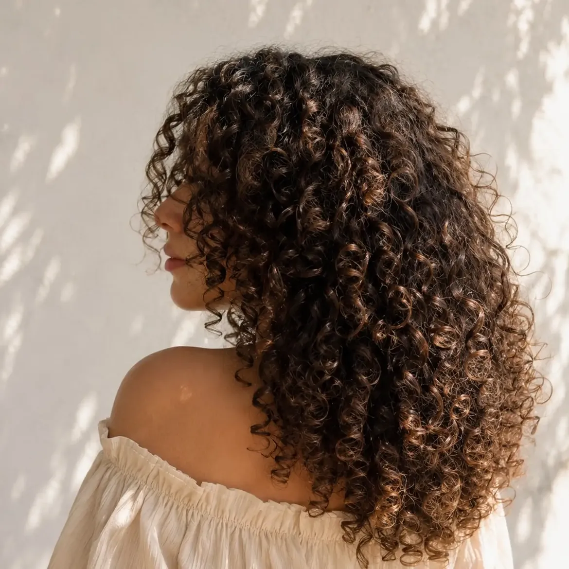 Voluminous Brunette Curls With Natural Definition