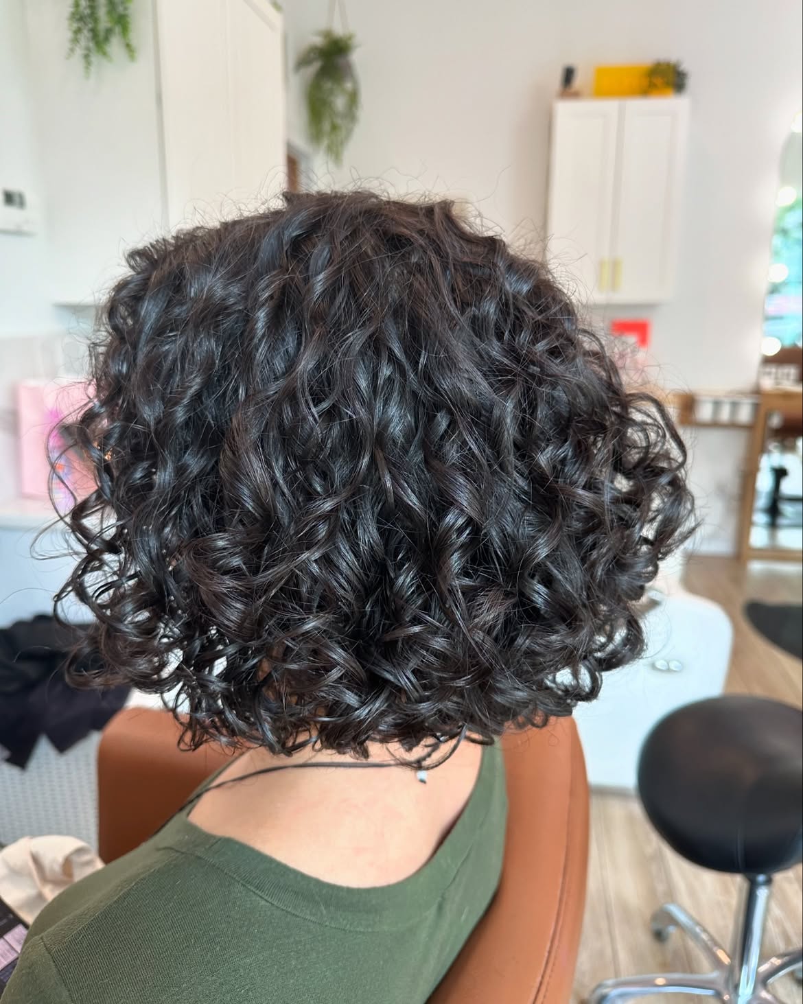 Voluminous Curly Bob With Defined Ringlets