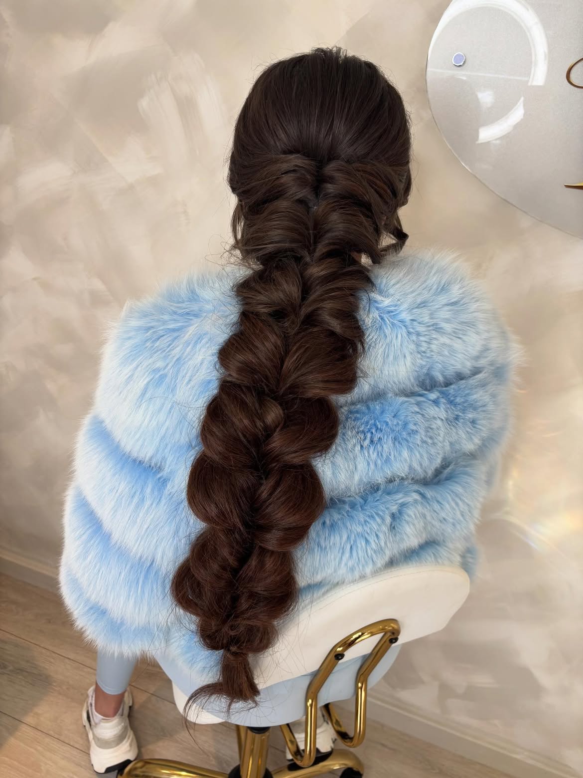 Voluminous Fishtail Braid With Textured Strands