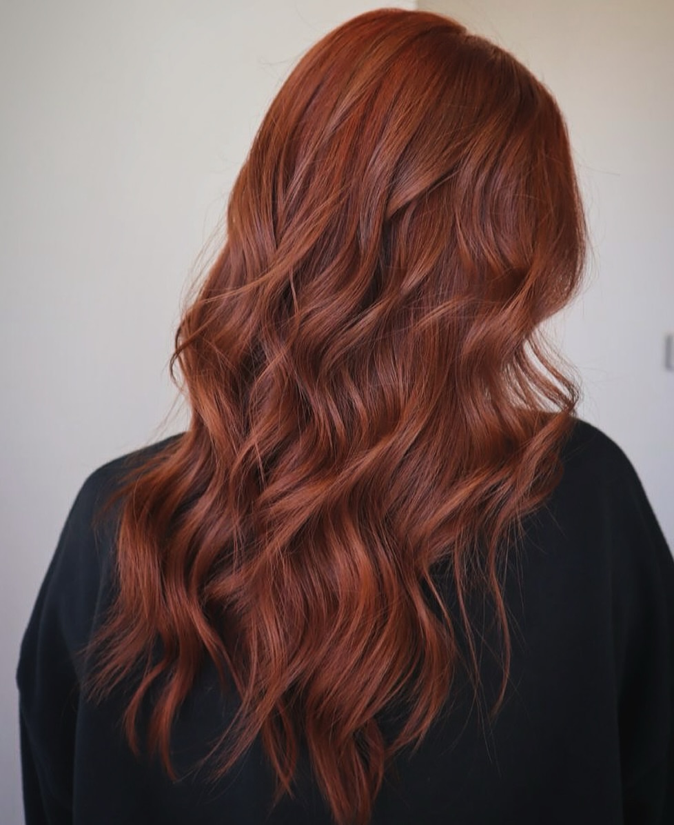 Warm Cinnamon Copper Waves