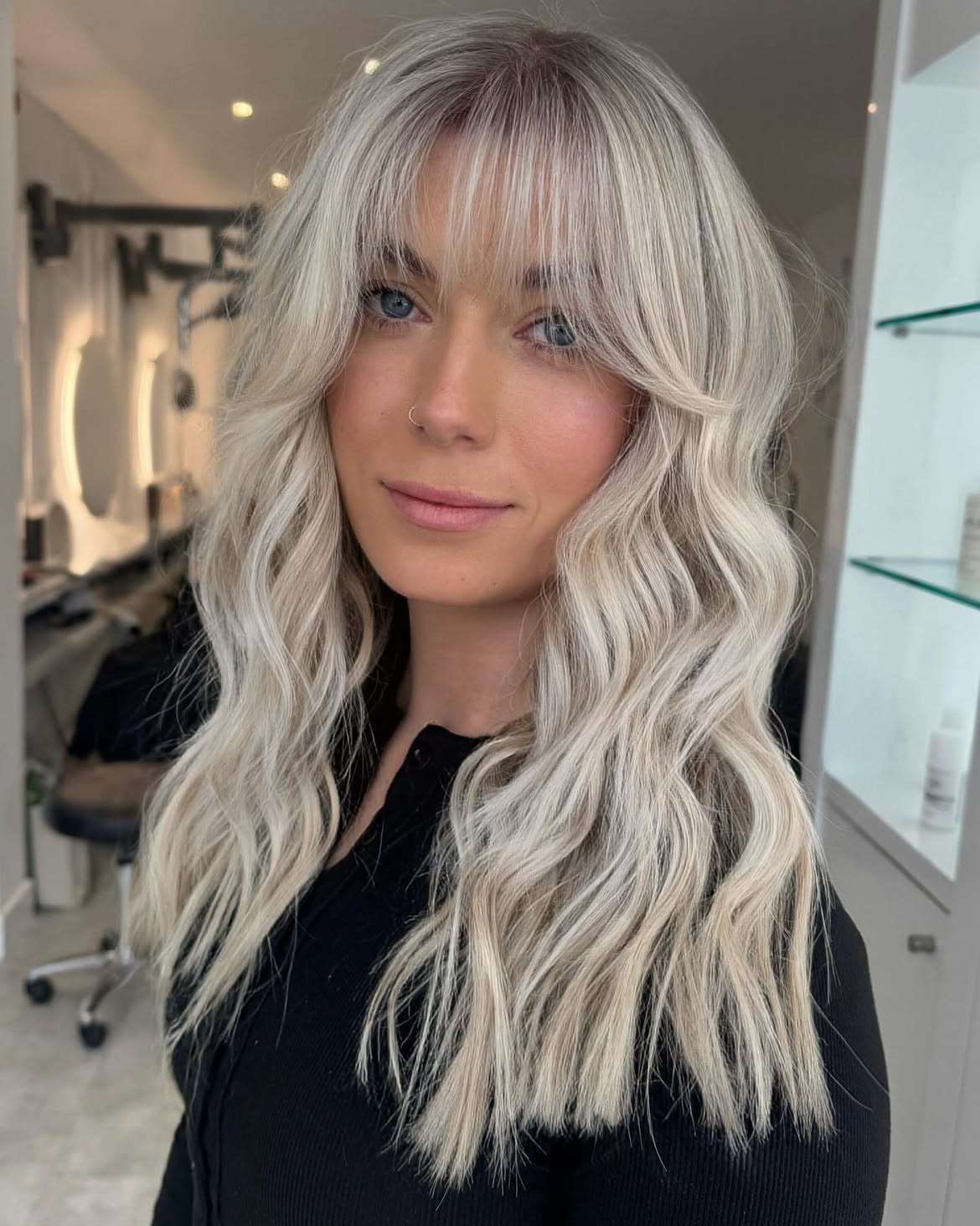 Wispy Bangs With Tousled Beachy Waves
