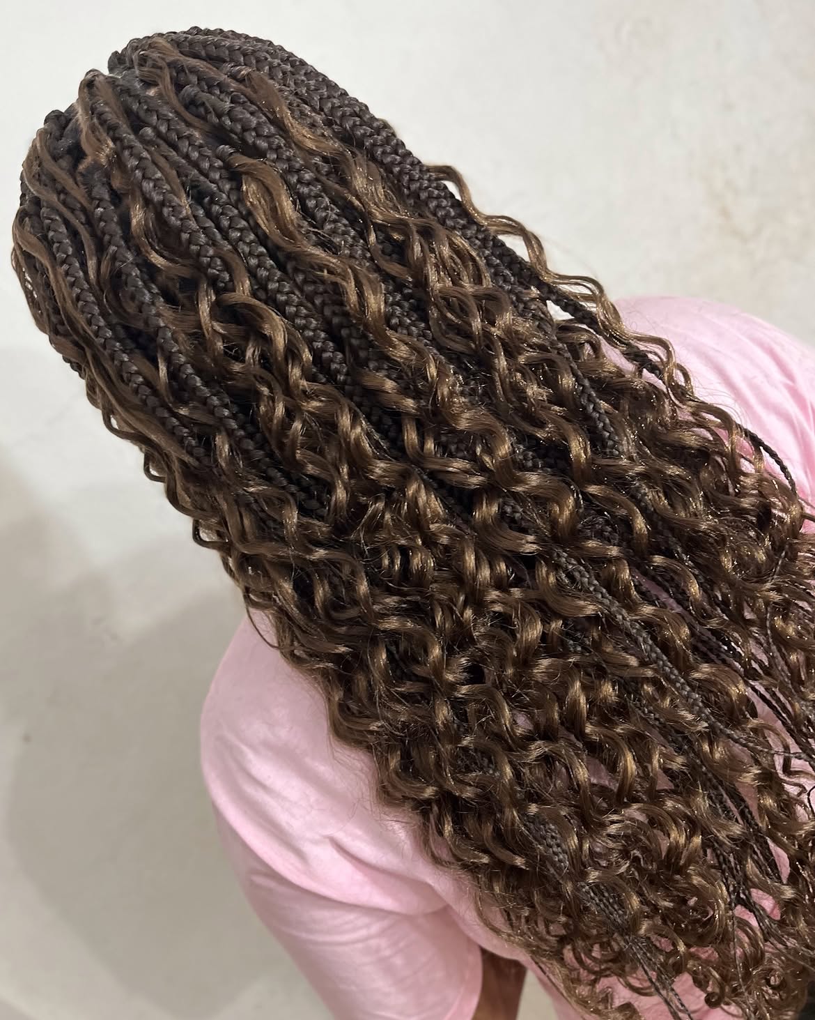 Boho Goddess Braids With Long Wavy Extensions