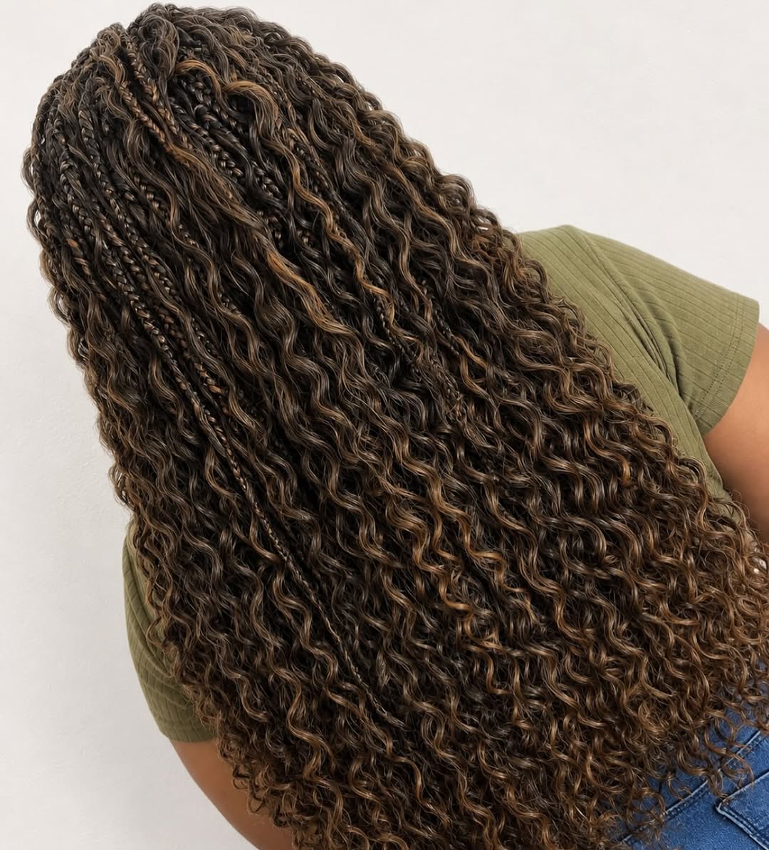 Boho Goddess Braids With Wavy Texture