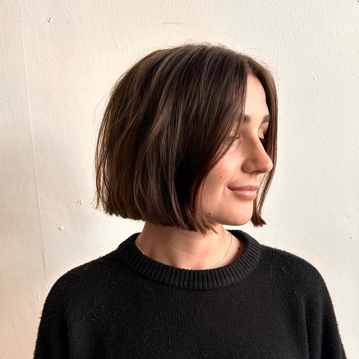 Effortless Blunt Bob With Face-Framing Layers