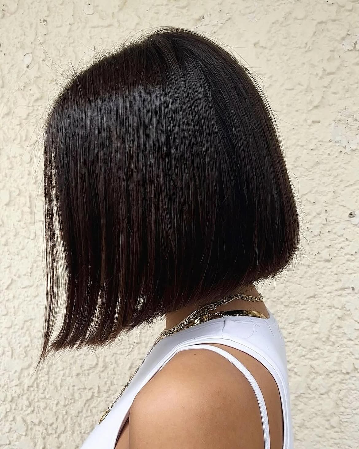 Sleek Chin Length Blunt Bob