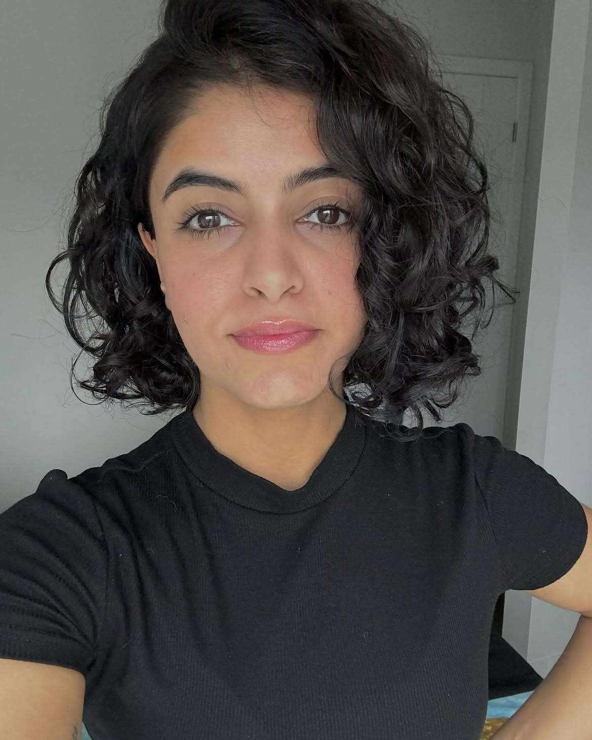 Voluminous Chin Length Curly Bob