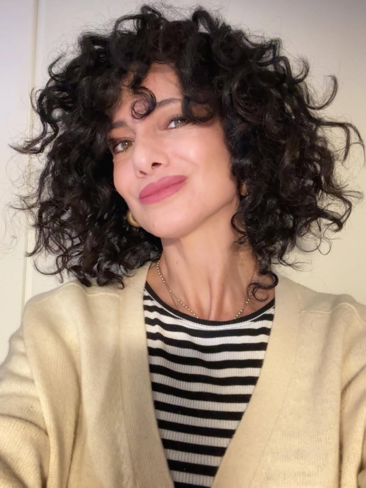Voluminous Curly Bob With Natural Texture